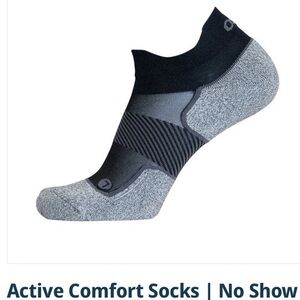 New OS 1st Socks Size Small Men’s Size 6, Women’s Size 7 Gray & Black No Show